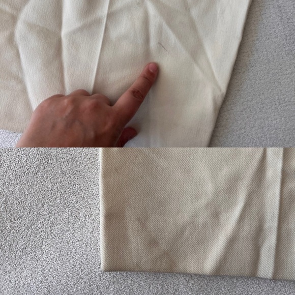 NWT Zara Oyster White Crepe Tuxedo Trouser Pant XL - Picture 4 of 12